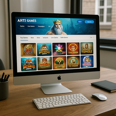 Ahti Games - Desktop Platform Design - Undervands Tema
